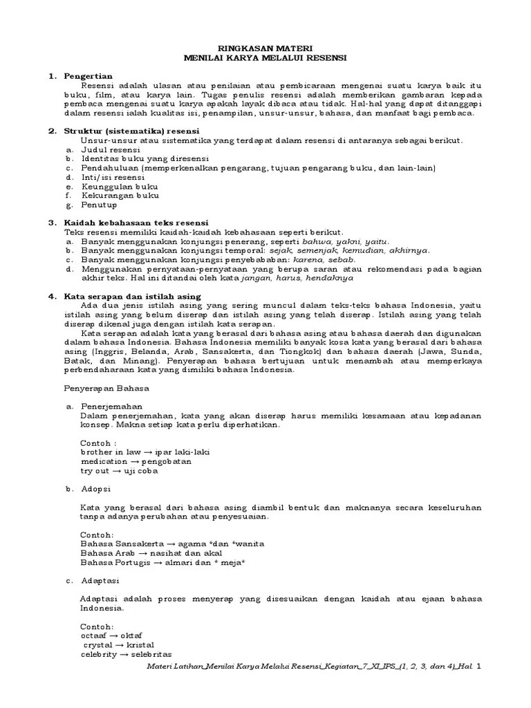 Yuk Simak 18+ Contoh Soal Bahasa Indonesia Menilai Karya Melalui Resensi [Terbaru] 