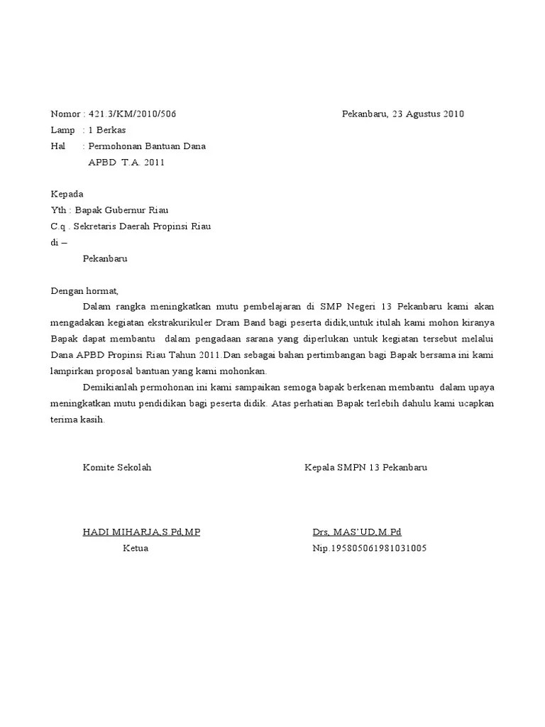 Contoh Proposal Pengajuan Alat Drum Band Contoh Proposal Pengadaan Alat Musik Drumband No.