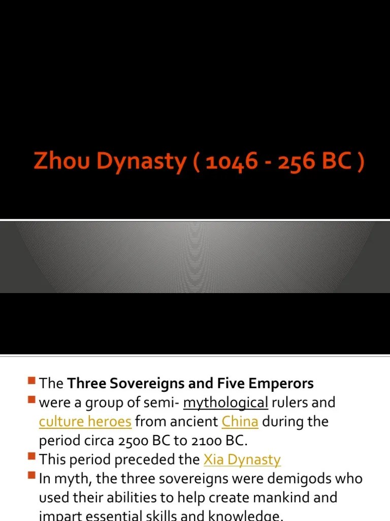 Zhou Dynasty (1046 - 256 BC) | PDF | History Of China | Confucianism
