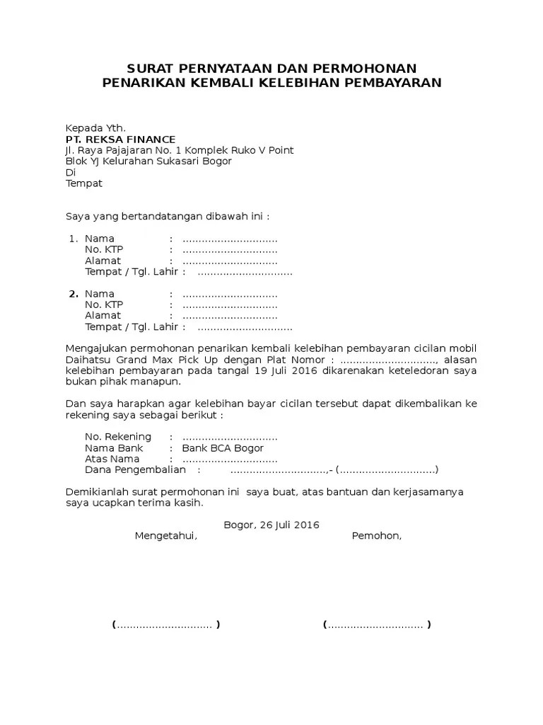 Berikut daftar contoh surat pengunduran diri atau contoh surat resign yang baik dan benar yang bisa dijadikan pedoman. Surat Kuasa Pemblokiran Pajak Progresif Delinewstv
