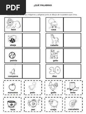 1 punto geografía mía, bahías, estantería, veía. Actividad Rimas Pdf