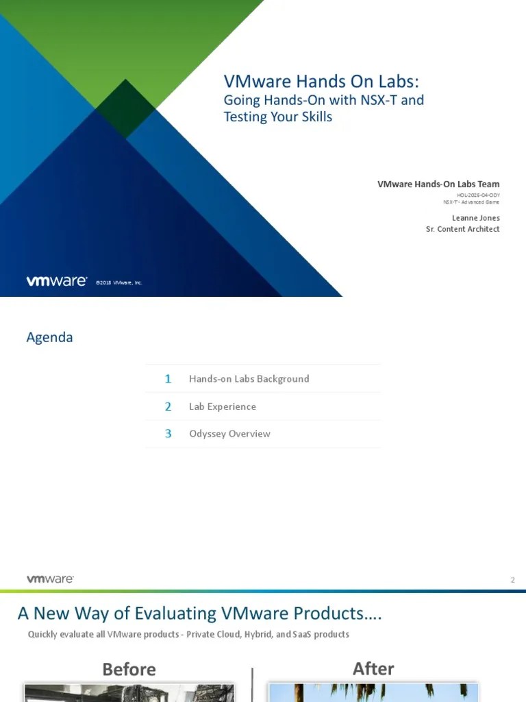 VMware Hands On Labs: Going Hands-On With NSX-T And Testing Your Skills PDF | PDF | Firewall ...