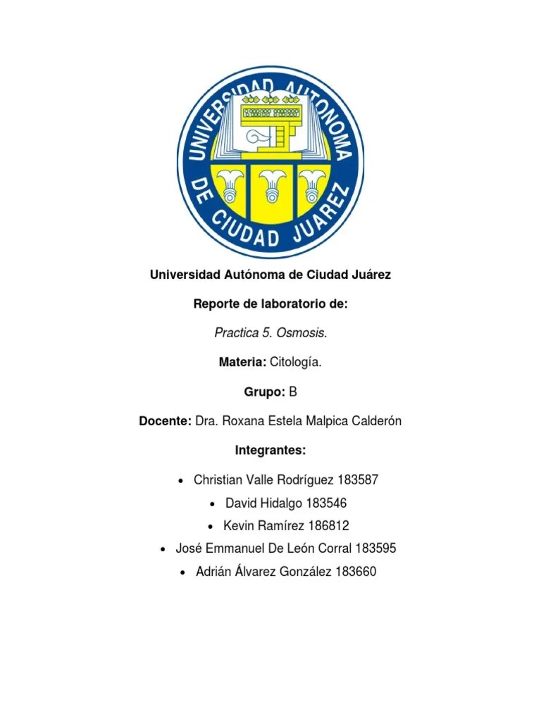 Osmosis | PDF | Ósmosis | Biología Celular)