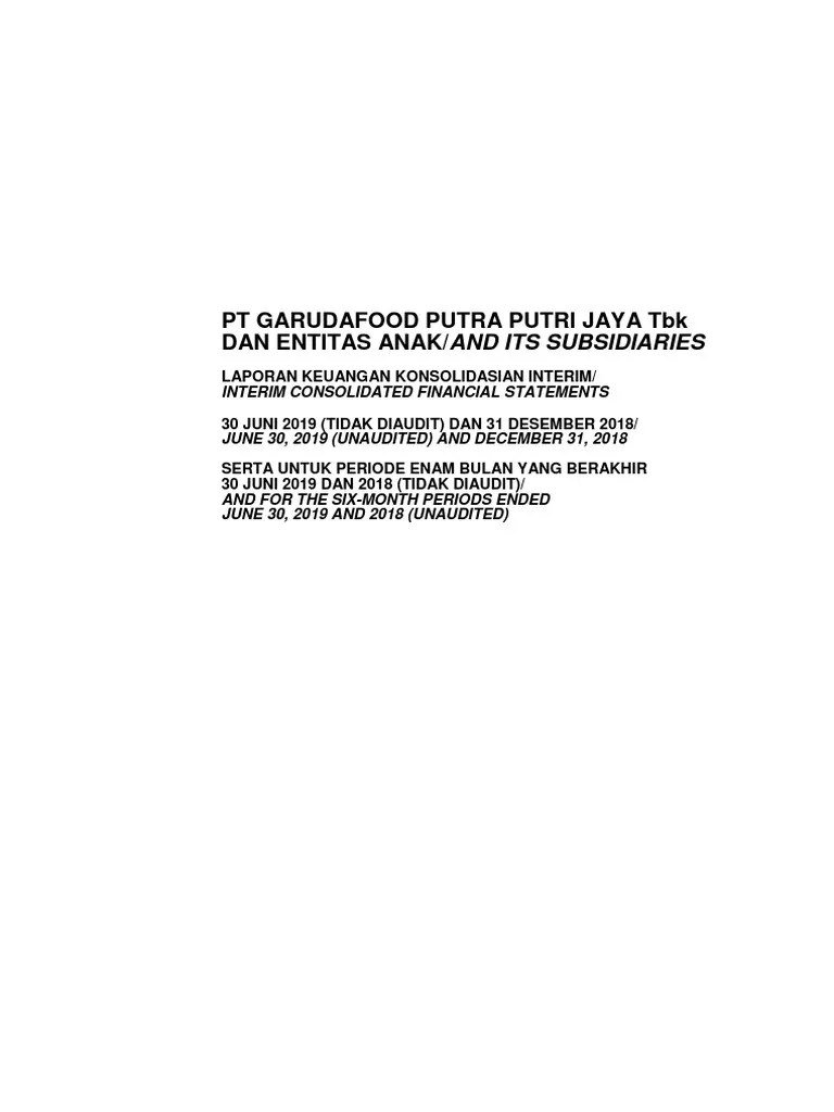 Laporan Keuangan Triwulan 2 Tengah Tahun Good PDF | PDF | Dividend ...