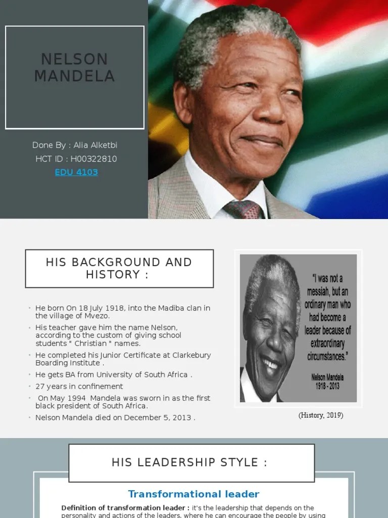 Nelson Mandela | Download Free PDF | Nelson Mandela | Transformational ...