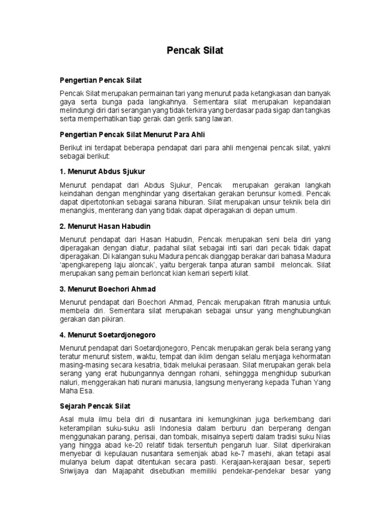 Pencak Silat Pjok X 2020 PDF | PDF