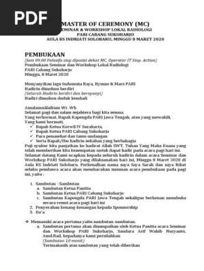 Teks MC Acara Pari | PDF