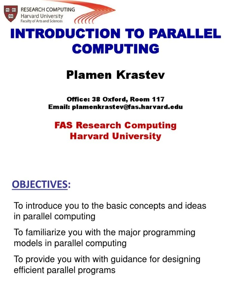 Intro Parallel Computing PDF | PDF | Parallel Computing | Message ...
