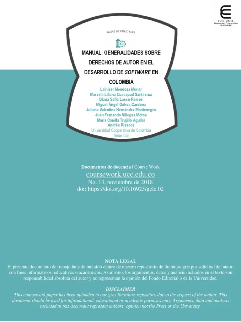 Manual De Derechos De Autor | PDF | Derechos De Autor | Propiedad Intelectual