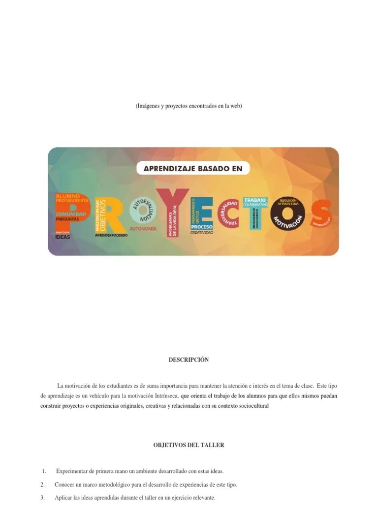 Aprendizaje Basado En Proyectos PDF | Unduh Gratis PDF | Aprendizaje En Base A Proyectos ...