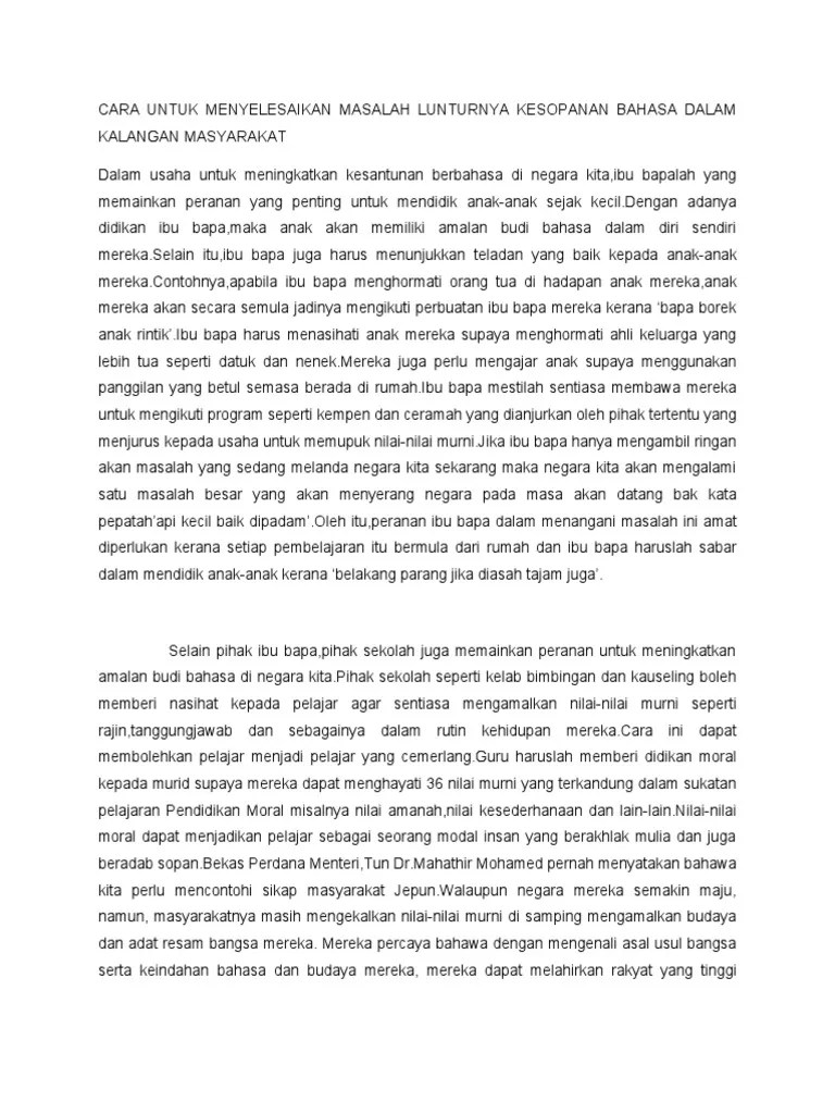 Pada hakikatnya, struktur sesuatu bentuk teks . Teks Pengucapan Awam Pdf
