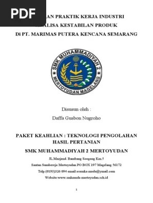 Program sarjana atau diploma merupakan gelar pertama yang bisa anda raih di universitas muhammadiyah magelang setelah anda lulus dari sma/smk/ma atau institusi pendidikan yang sederajat. Lap Prakerin Daffa G N