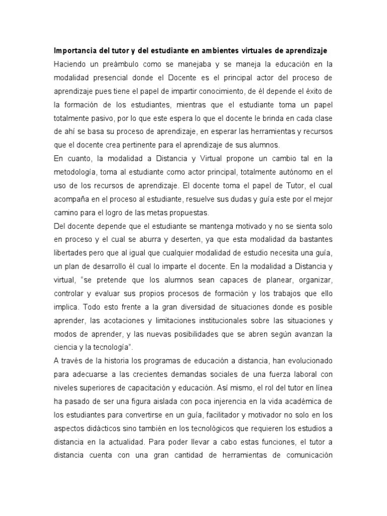 Importancia De El Aprendizaje Ee | PDF | Maestros | Aprendizaje