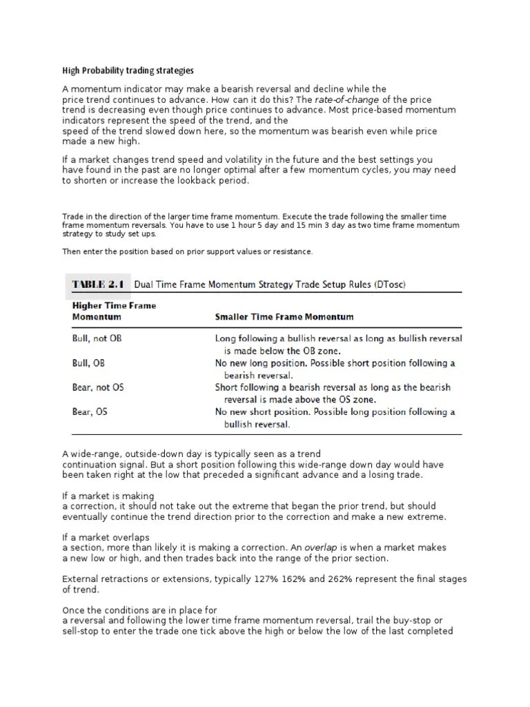 High Probability Trading Strategies | PDF | Market Trend | Margin (Finance)