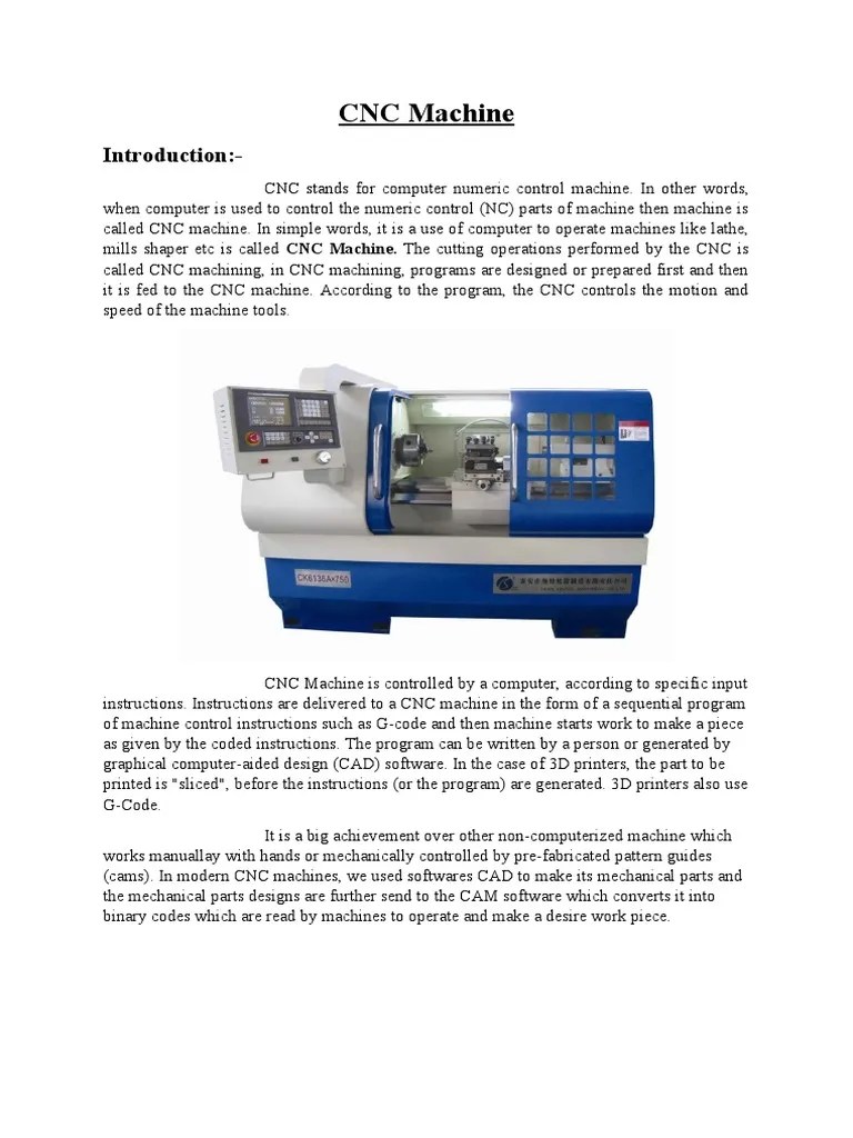 CNC Machine | PDF