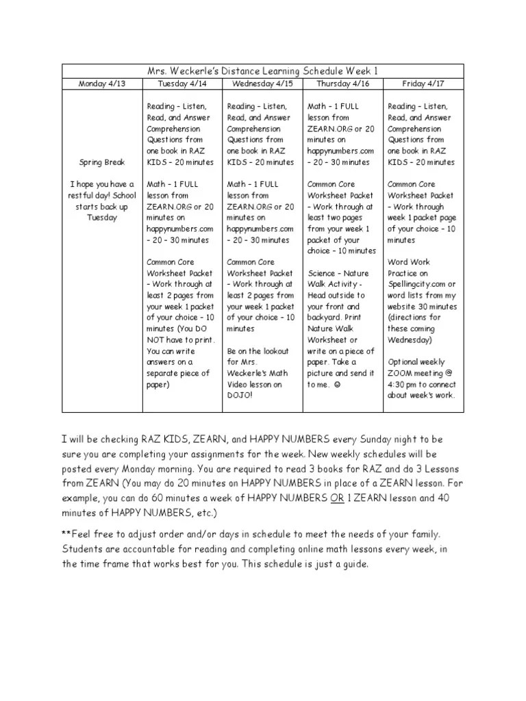 Find out how on point your reptile knowledge really is with this fun quiz. Distance Learning Schedule Week 1 April 13 17 Pdf Worksheet Learning