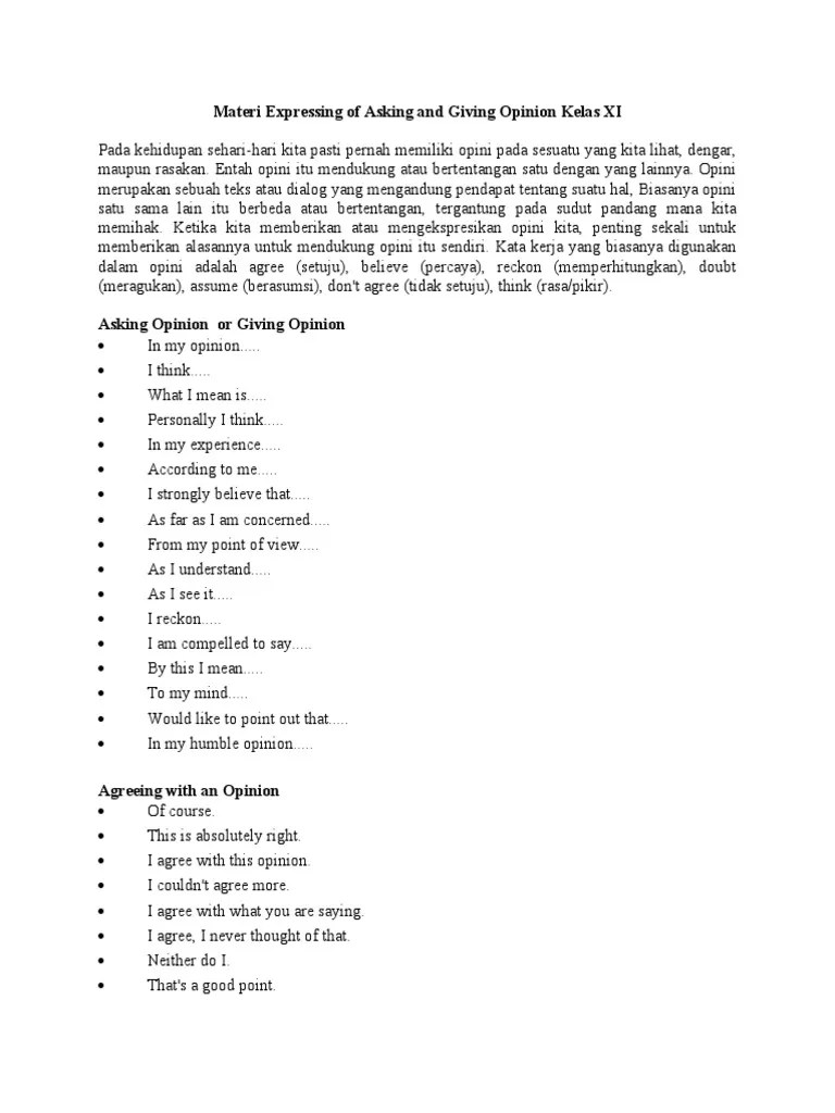 Check spelling or type a new query. Materi Expressing Of Asking And Giving Opinion Kelas Xi Pdf Epistemology