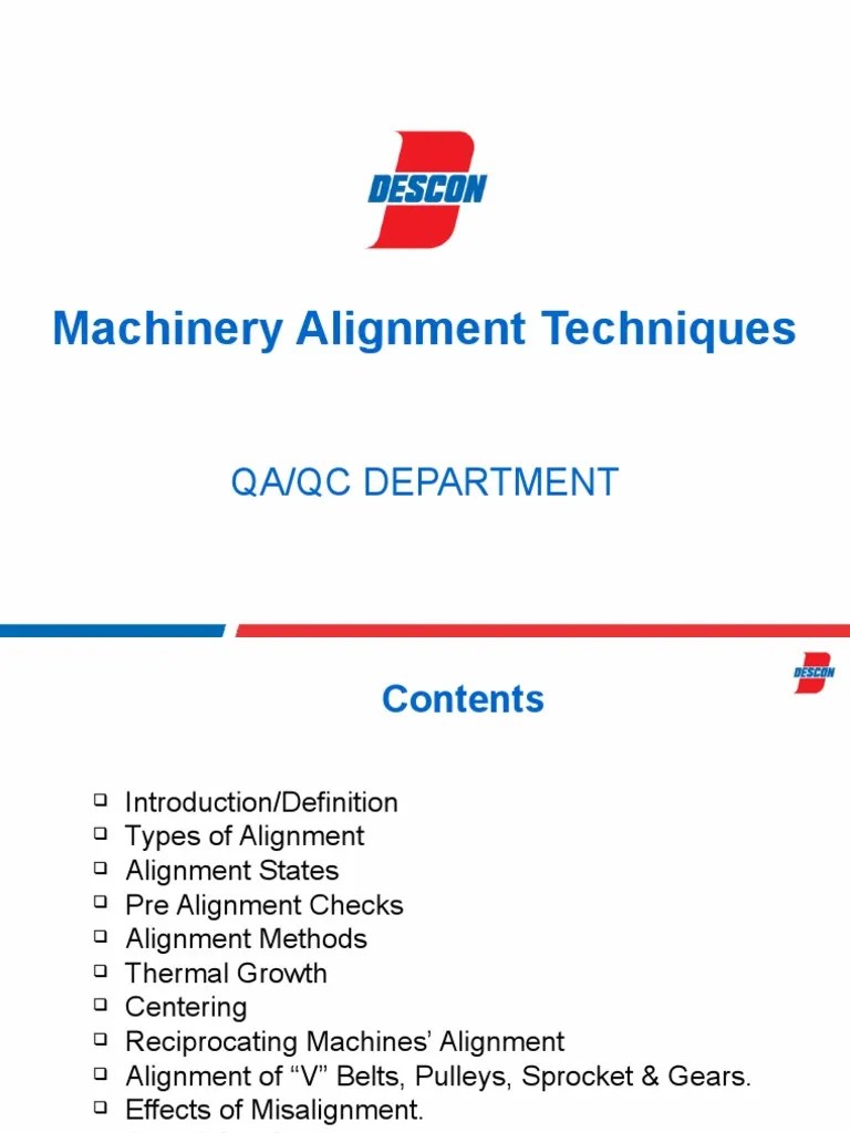 Machinery Alignment Techniques | PDF | Gear | Rotation