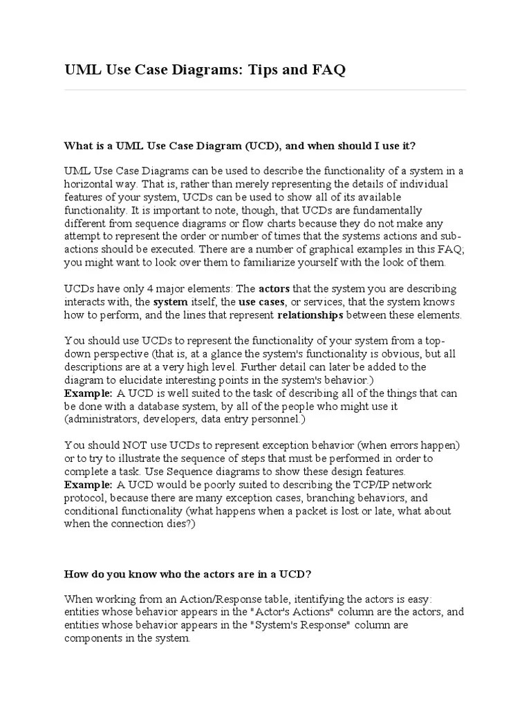UML Use Case Diagrams | PDF | Use Case | System