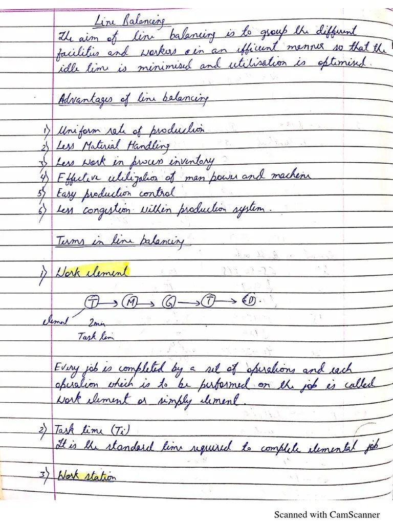 Line Balancing | PDF