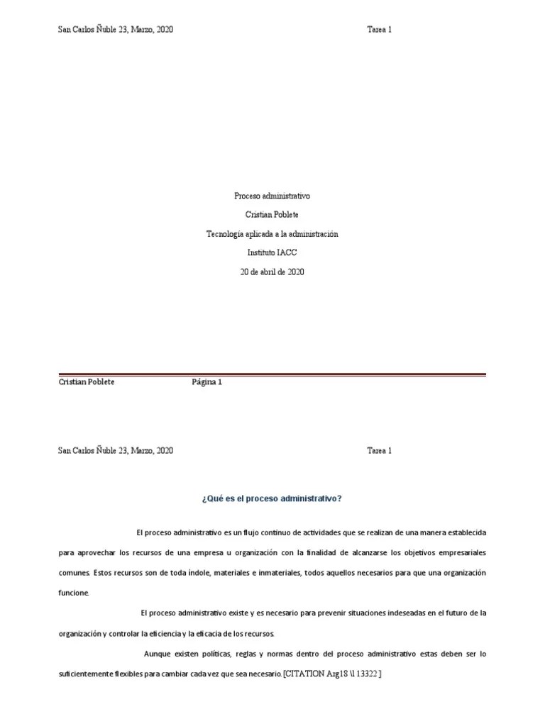 Tarea Semana 1 Tecnologia Aplicada A La Administracion | Descargar Gratis PDF | Planificación ...