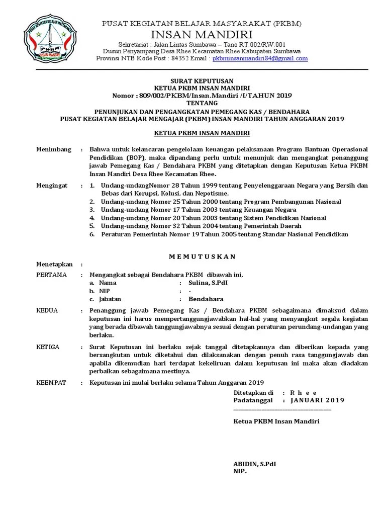Simpansimpan contoh sk pengangkatan bendahara sekolah.docx untuk nanti. Sk Bendahara Yayasan Cara Golden