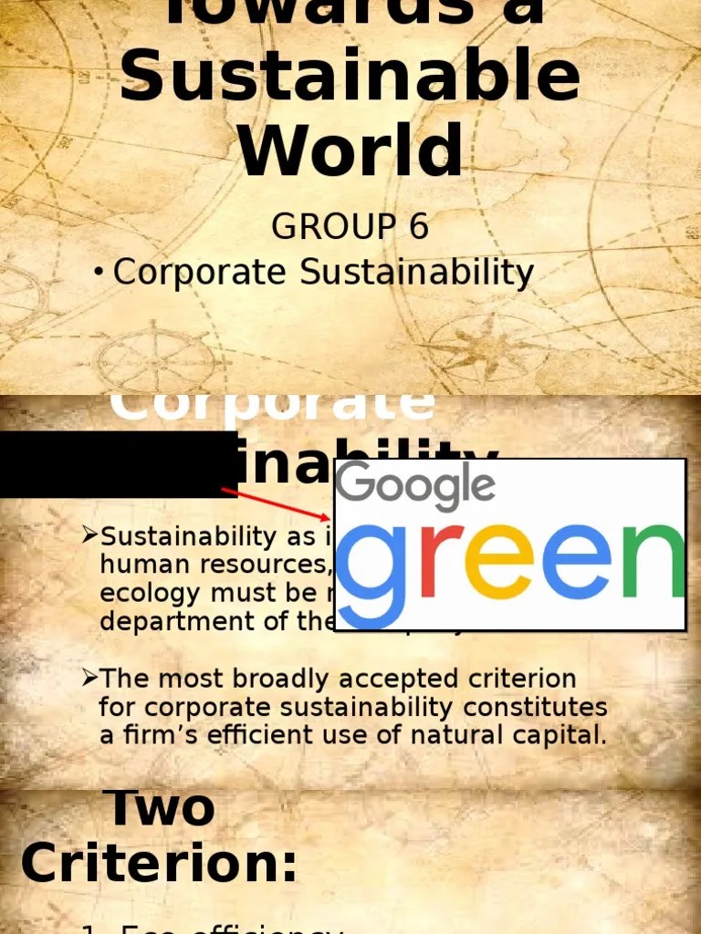 Towards A Sustainable World Pdf Sustainability Sustainable