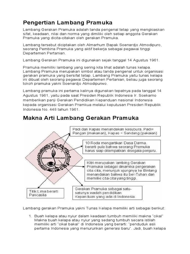 Pengertian Lambang Pramuka | PDF