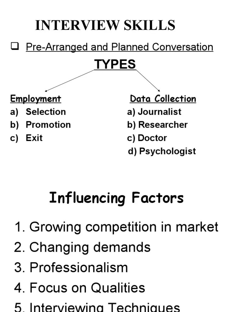 Interview Skills | PDF