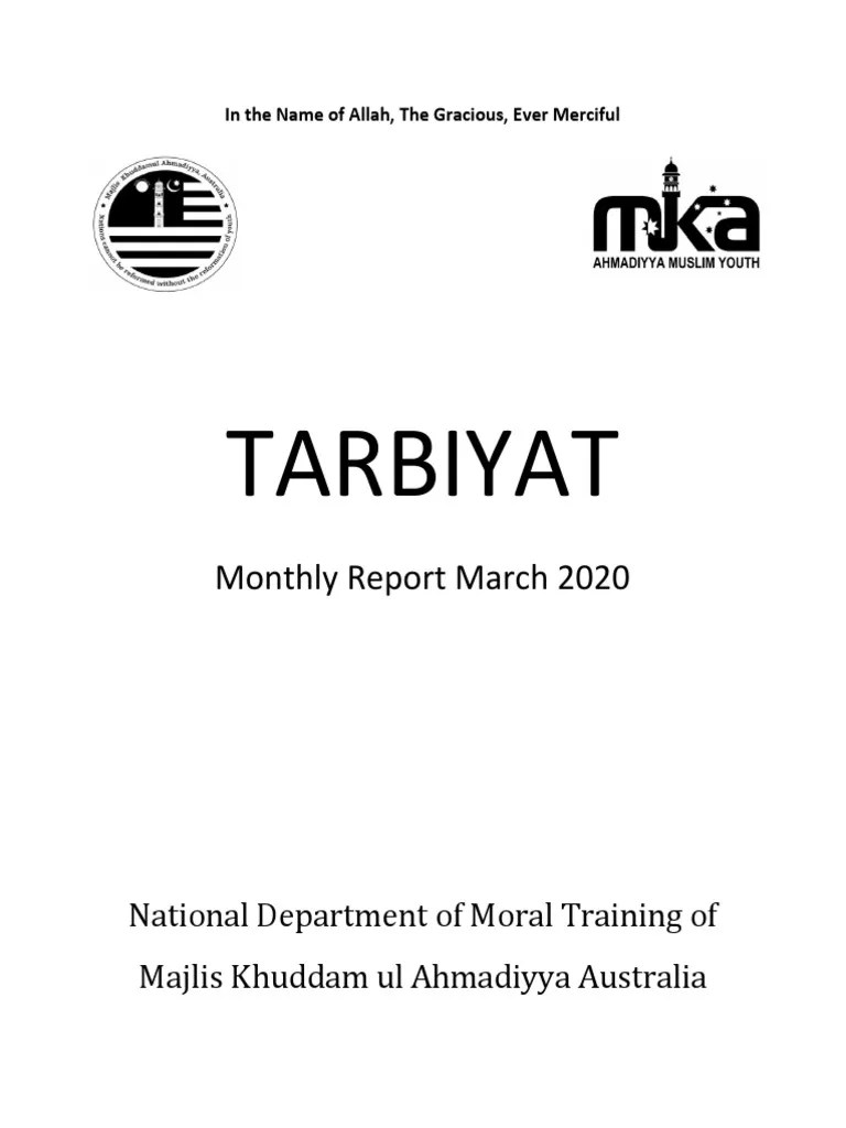 It spawned a sequel in tricky test 2: March2020 Tarbiyat Report Pdf Abrahamic Religions Islamic Branches