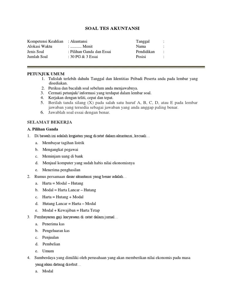  On Tecpep Soal dan jawaban akuntansi perusahaan dagang pt waserba utama.
