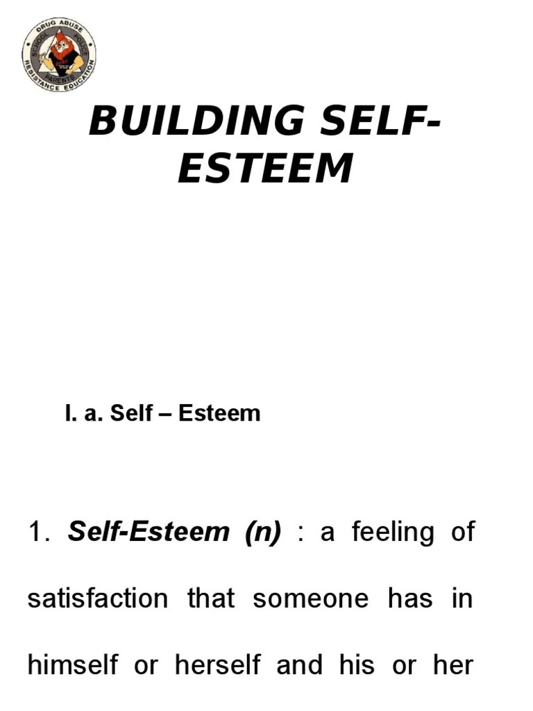 Building Self-Esteem | PDF | Self Esteem | Applied Psychology