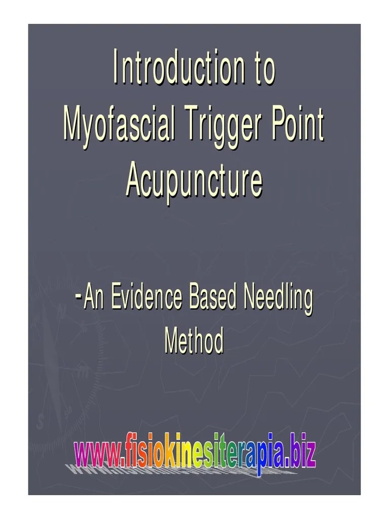 Introduction To Myofascial Trigger Point Acupuncture | PDF | Acupuncture | Pain