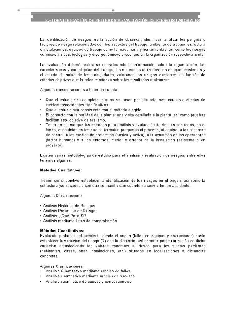 Iperc | PDF | Riesgo | Evaluación