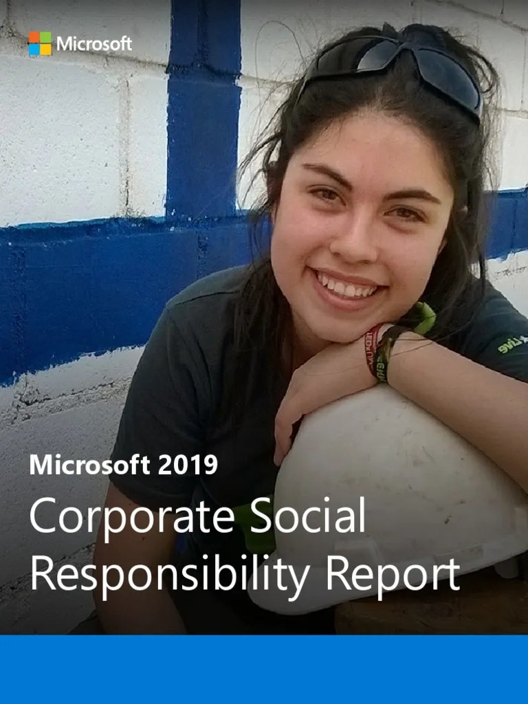 Corporate Social Responsibility Report: Microsoft 2019 | PDF ...