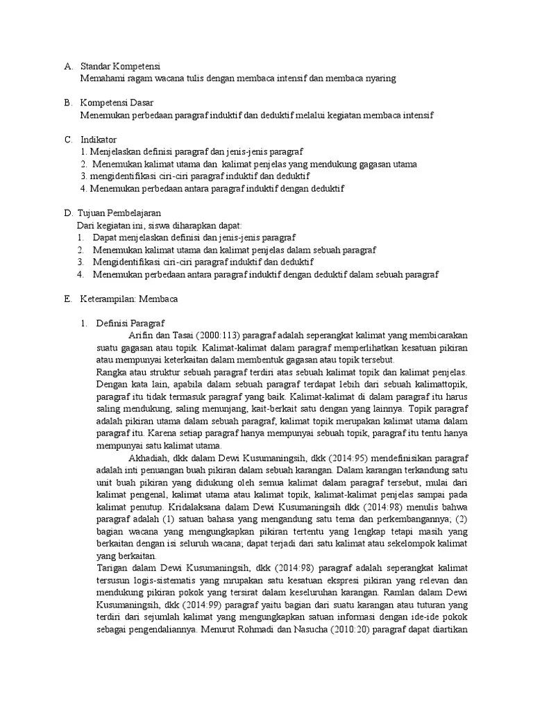 Belakangan ini telah dihebohkan dengan wabah virus corona yang sangat berbahaya, namun jangan khawatir ada . Paragraf Deduktif Dan Paragraf Induktif Pdf