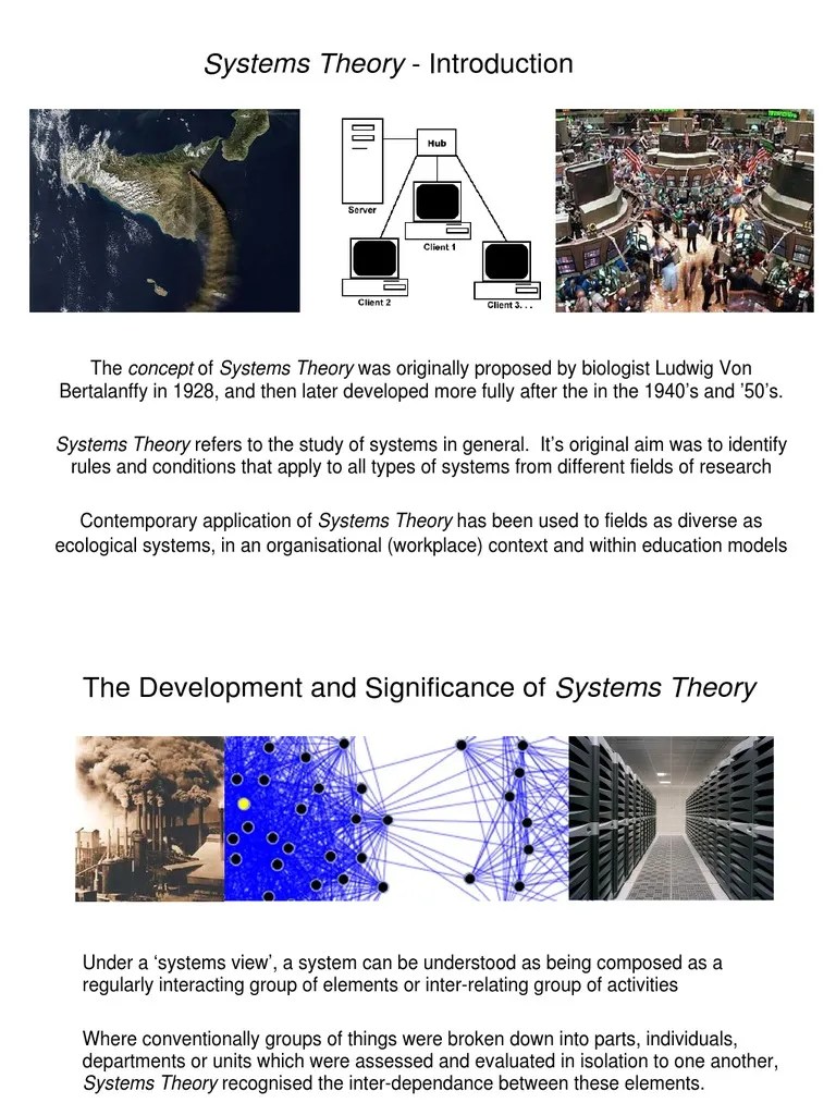 Systems Theory Pdf Systems Theory System