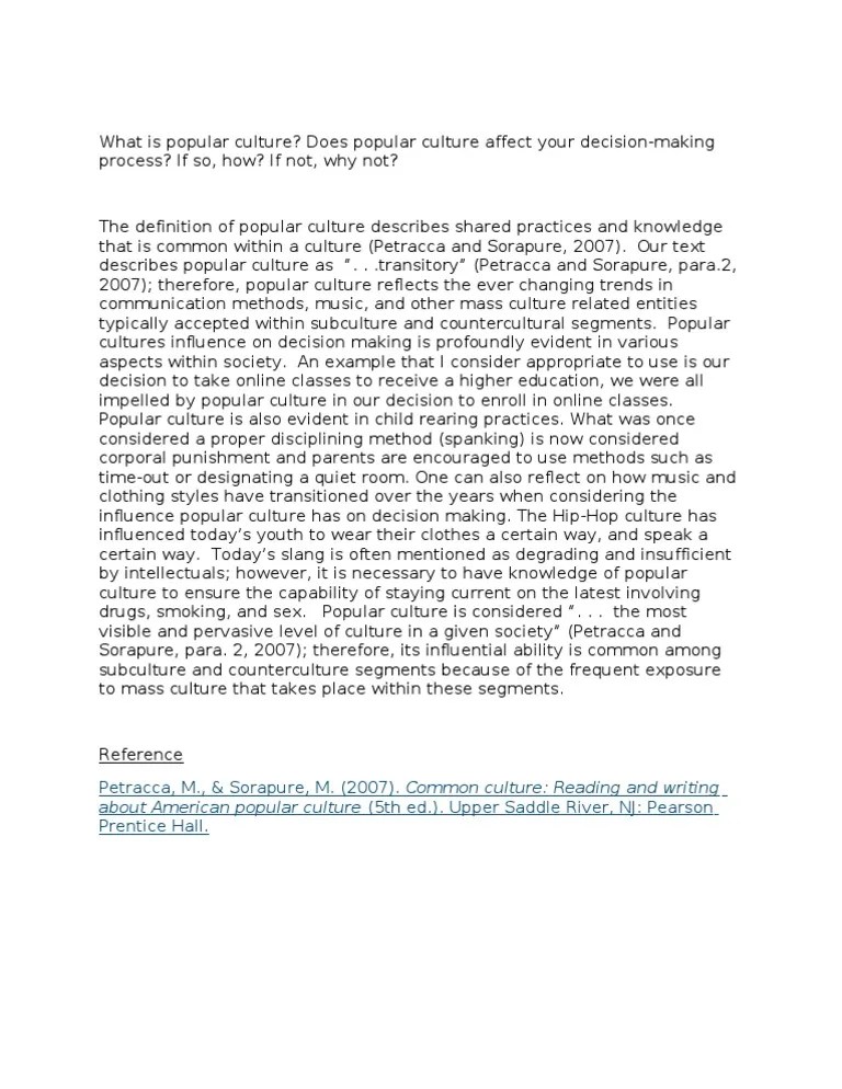 What Is Popular Culture | PDF
