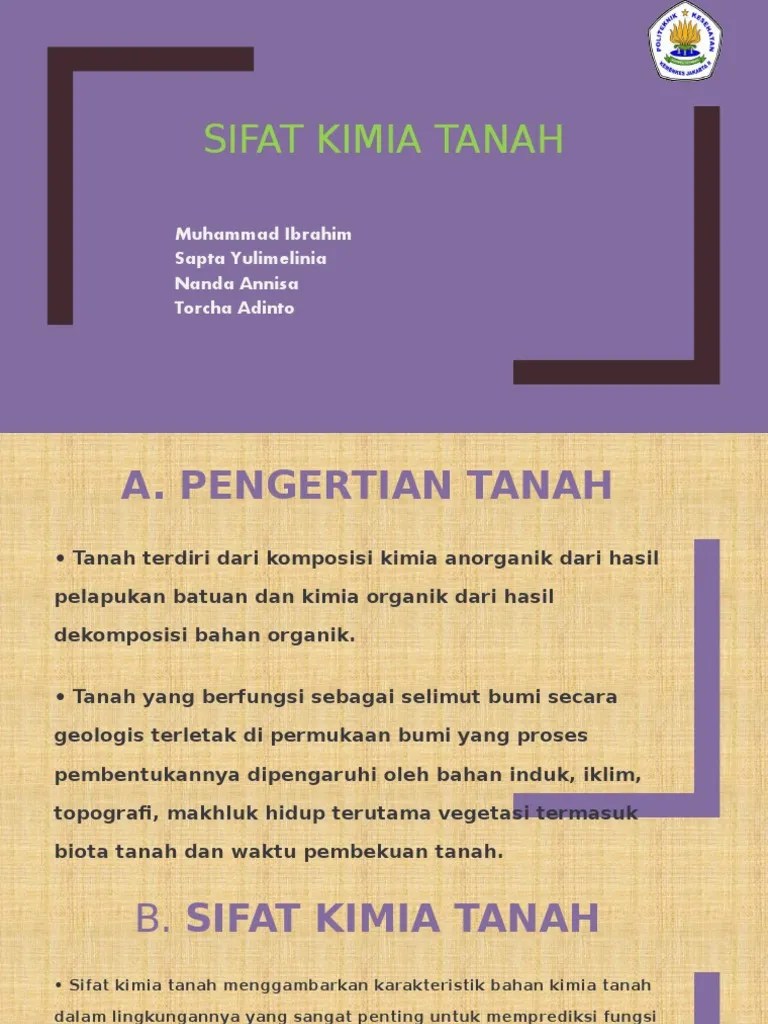 Sifat Kimia Tanah | PDF