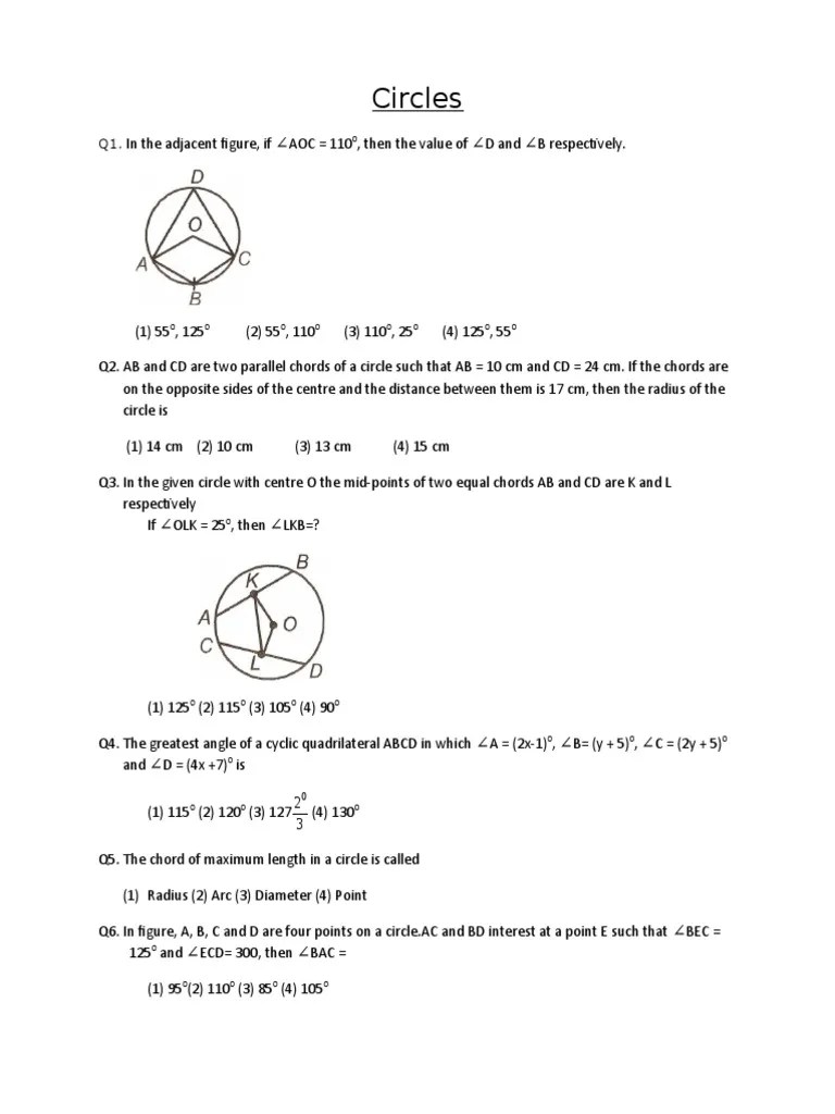 Circles 124 | PDF | Circle | Euclidean Plane Geometry