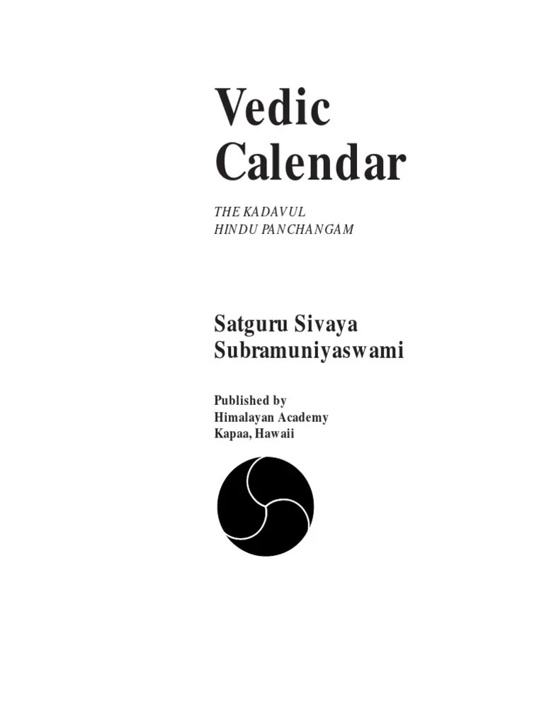Vedic Calendar PDF | PDF