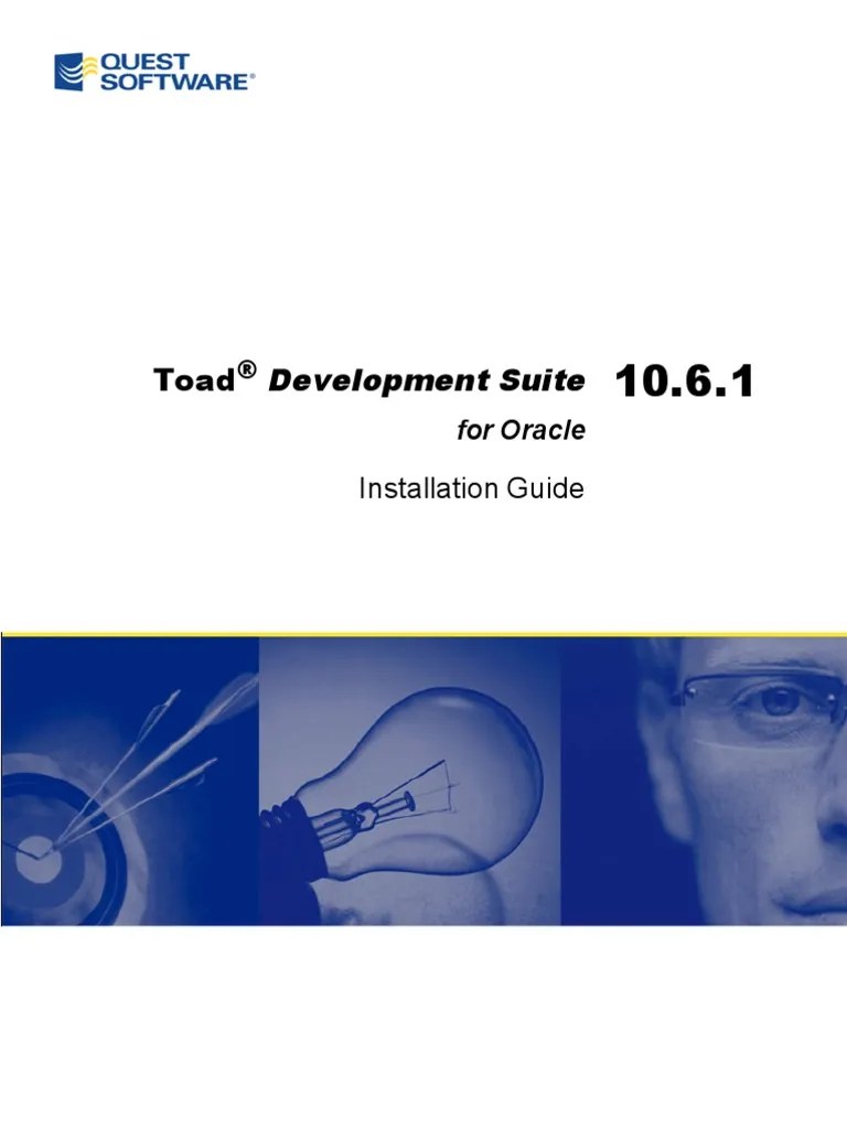 Toad For Oracle Development Suite Installation Guide | PDF | Windows ...