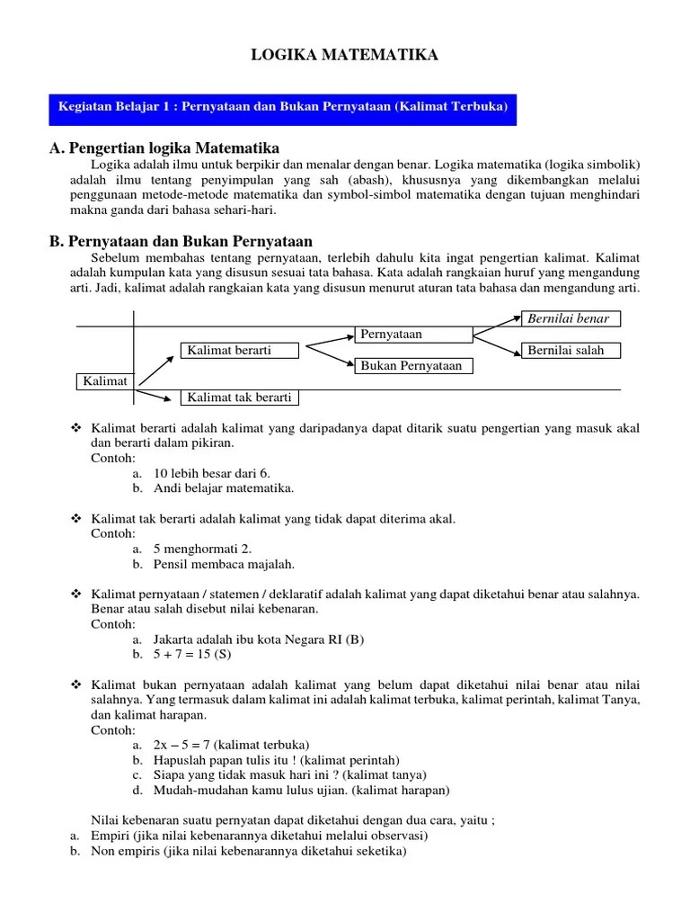 Materi Logika Matematika All