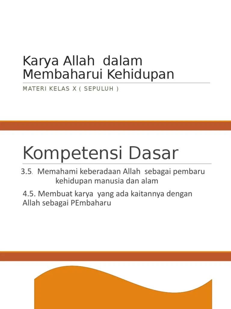 Karya Allah Dalam Membaharui Kehidupan | PDF