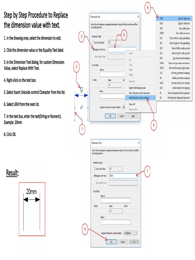 Revit Dimension Value Replace With Text | PDF