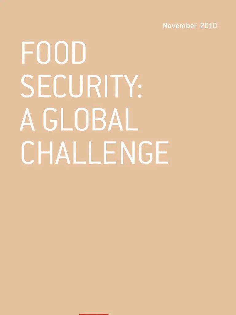 Food Security: A Global Challenge | PDF | Malnutrition | Doha Development Round