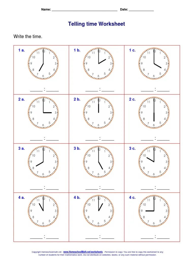 telling time worksheet pdf pdf copyright law law