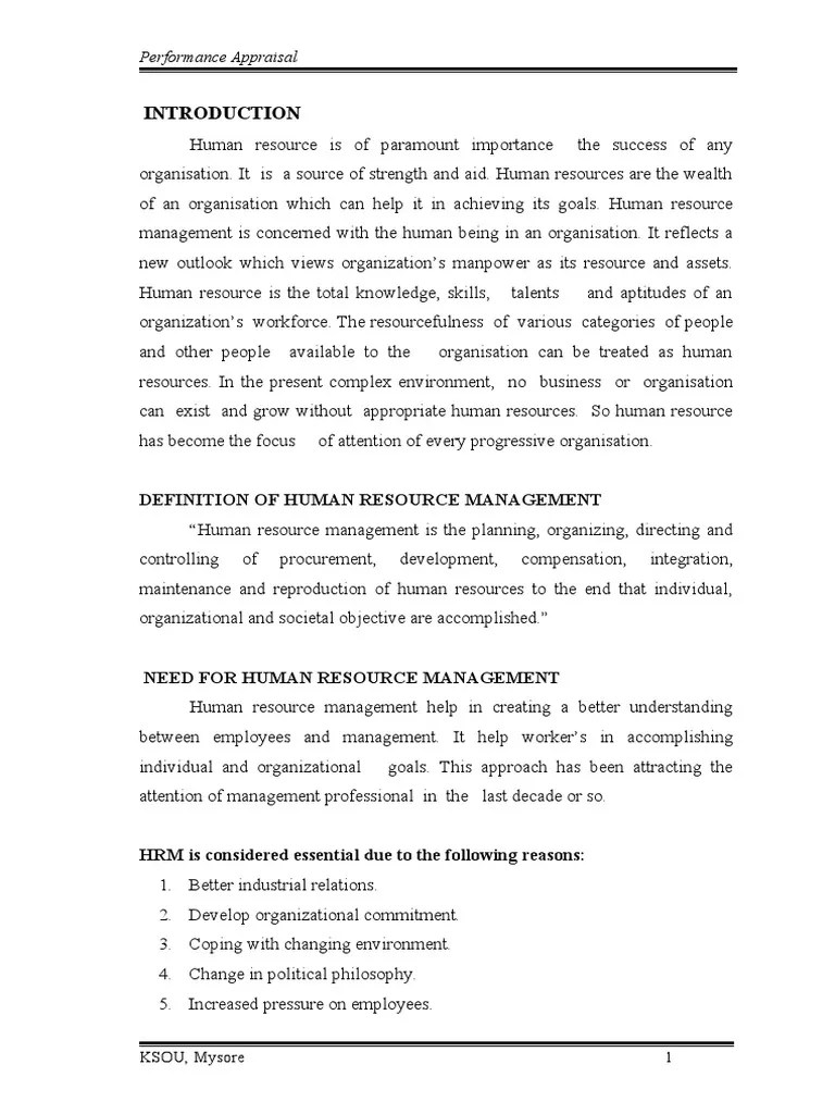 Performance Appraisal | Download Free PDF | Performance Appraisal ...