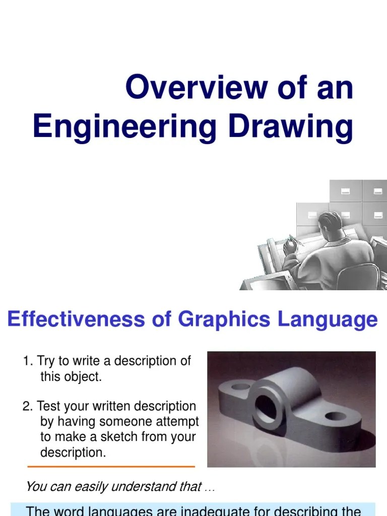 Overview Of An Engineering Drawing | PDF | Drawing | Technical Drawing