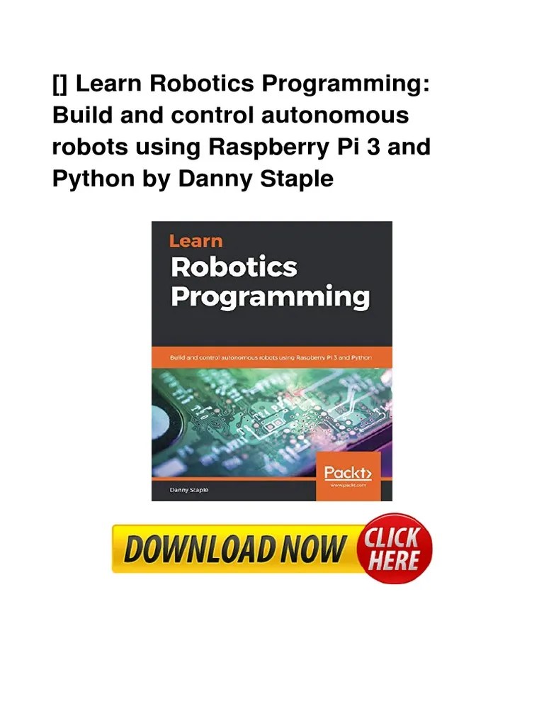 PDF Learn Robotics Programming Build And PDF | PDF